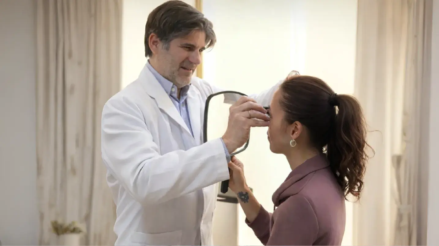 Dr Daniel Zarza realizando un rejuvecimiento facial