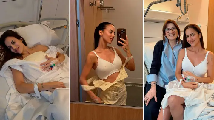 Laura Casabela en quirófano después de su intervención