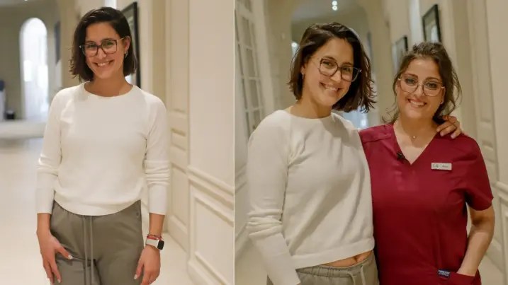 Caso de maria con la especialista wellness después de su eliminación de grasa