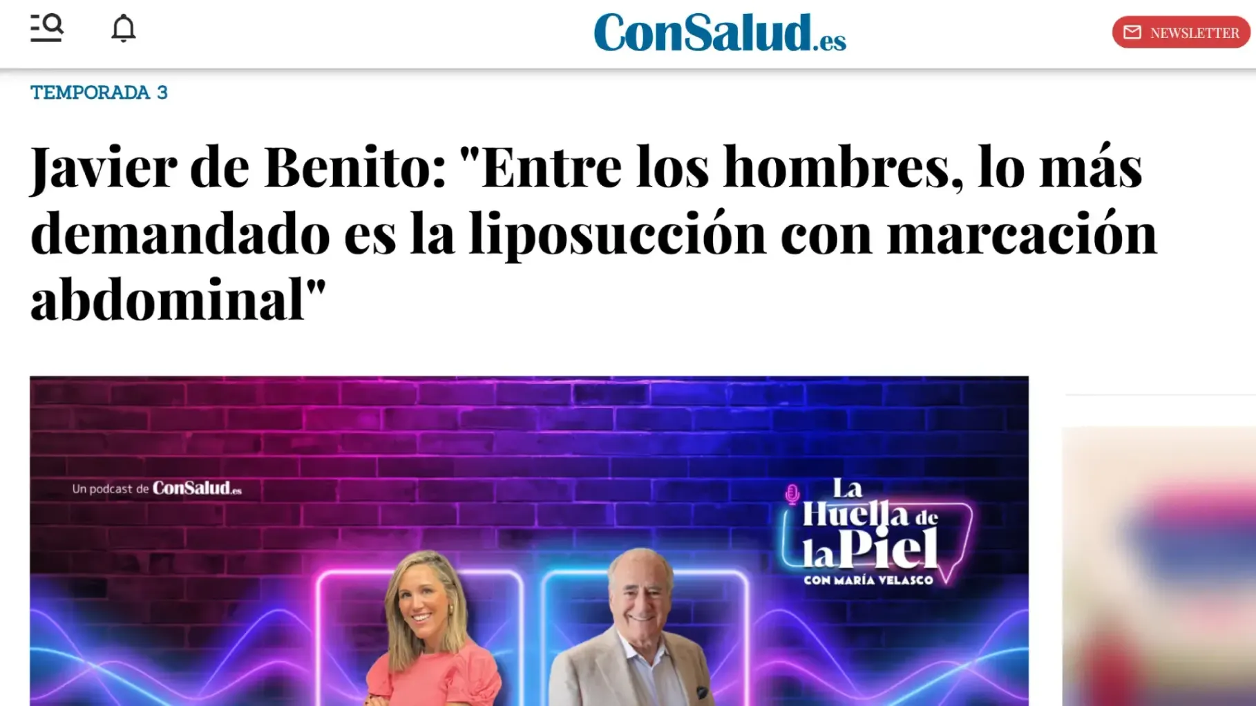 Aparición de ConSalud de instituto de benito