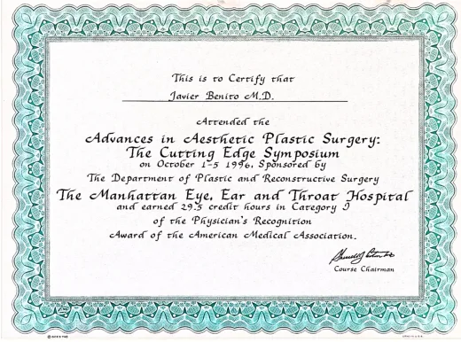 Advances in Aesthetic Plastic Surgery: The Cutting Edge Symposium
