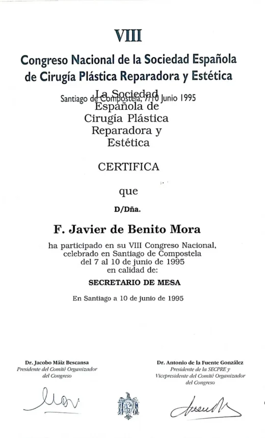 Diploma Congreso Nacional SECPRE