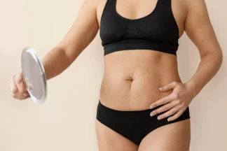barriga después de embarazo