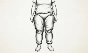 Lipedema tipo III (hasta los tobillos)