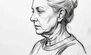 Piel cervical flácida (turkey neck)