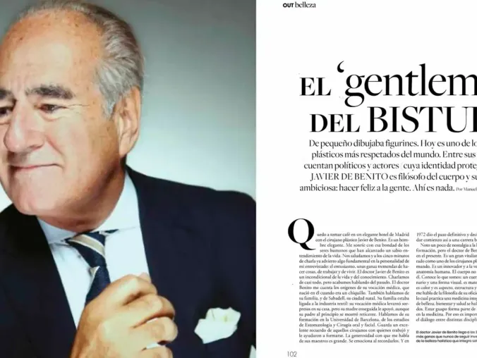 Entrevista a Dr Javier de Benito en La Vanguardia Out Belleza