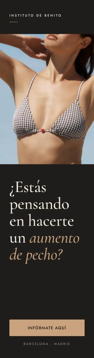 Aumento de pecho en Instituto de Benito: infórmate