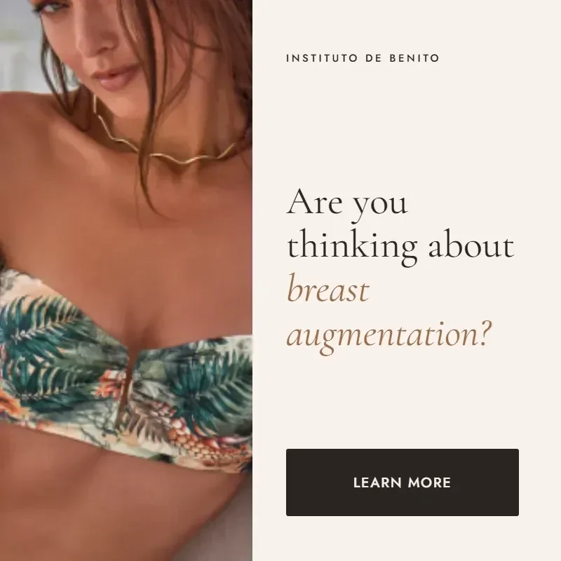 Breast augmentation at Instituto de Benito: find out more