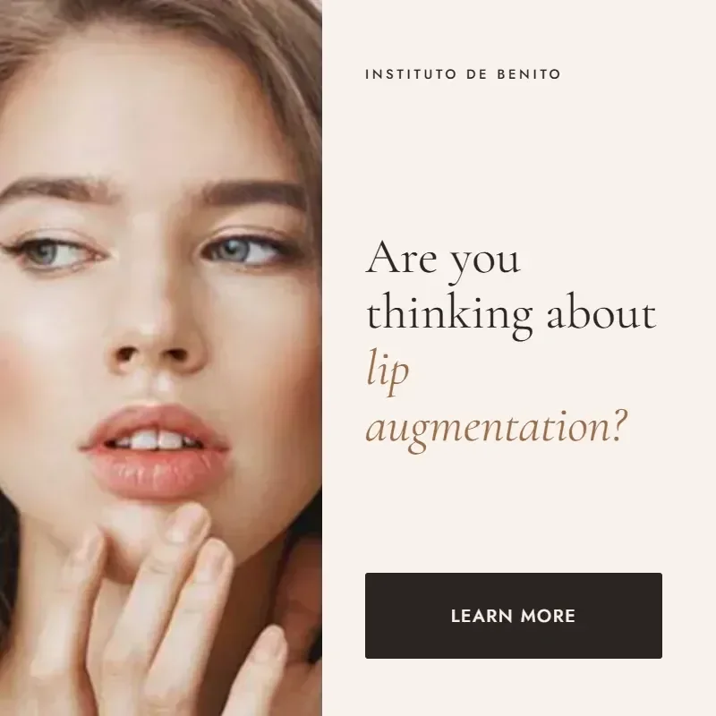 Lip augmentation at Instituto de Benito: find out more