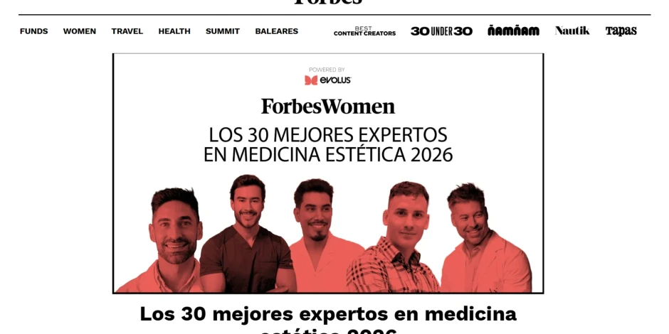 Mejores médicos estéticos de España: Forbes reconoce a Álvaro Chaux